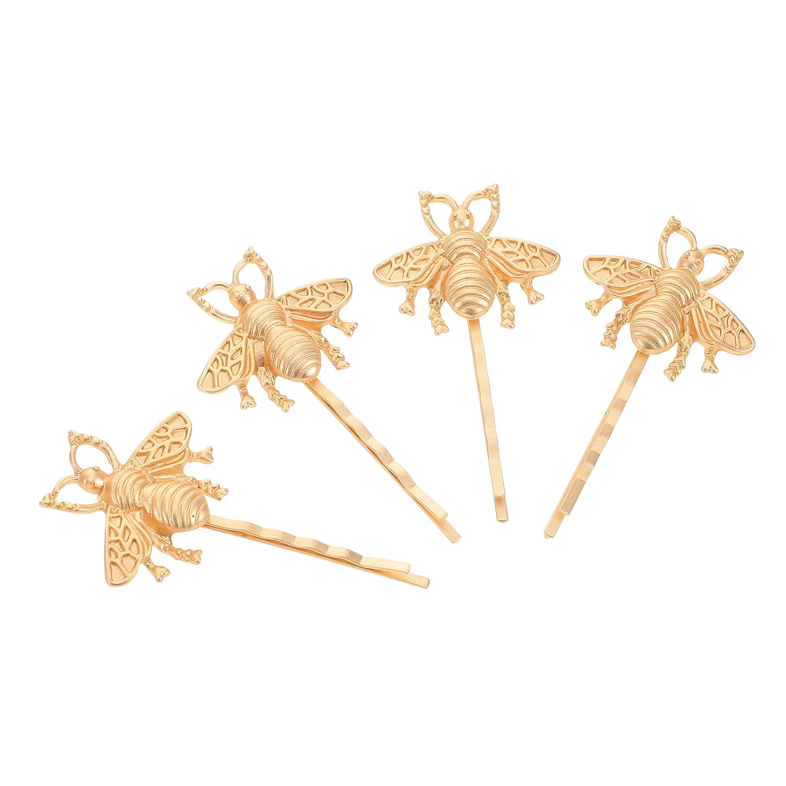 

4Pcs Bee Hair Clips Whimsical Design Durable Zinc Alloy Mini Bobby Pins for Women Girls Hairpin Bee Hair Clip Pins