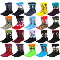 5 Pairs Women's Art Socks With Print Retro Painting Autumn Winter Funny Socks Men Cute Cotton Van Gogh Socks Dropshopping