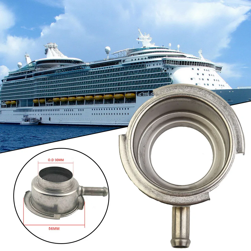 Stainless Steel Car Radiator Coolant Filler Neck with 13 lb Pressure Cap for Vehicles with 2 20 Inch Outer Diameter