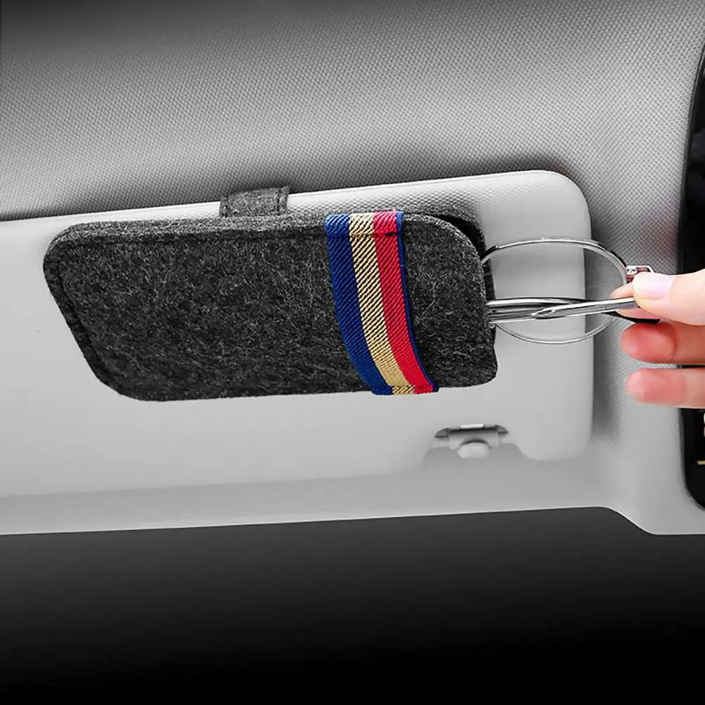 حامل قناع السيارة متعدد الوظائف نظارات تذكرة كليب بطاقة الإبداعية ظلة نظارات حقيبة التخزين مشبك منظم السيارة الداخلي #4