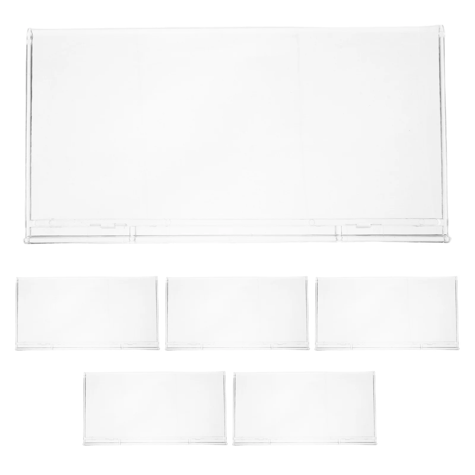 

6 Pcs Acrylic Shoe Rack Transparent Retail Display Shelf Space Saving Clear Holder for Store Collectibles Shoe