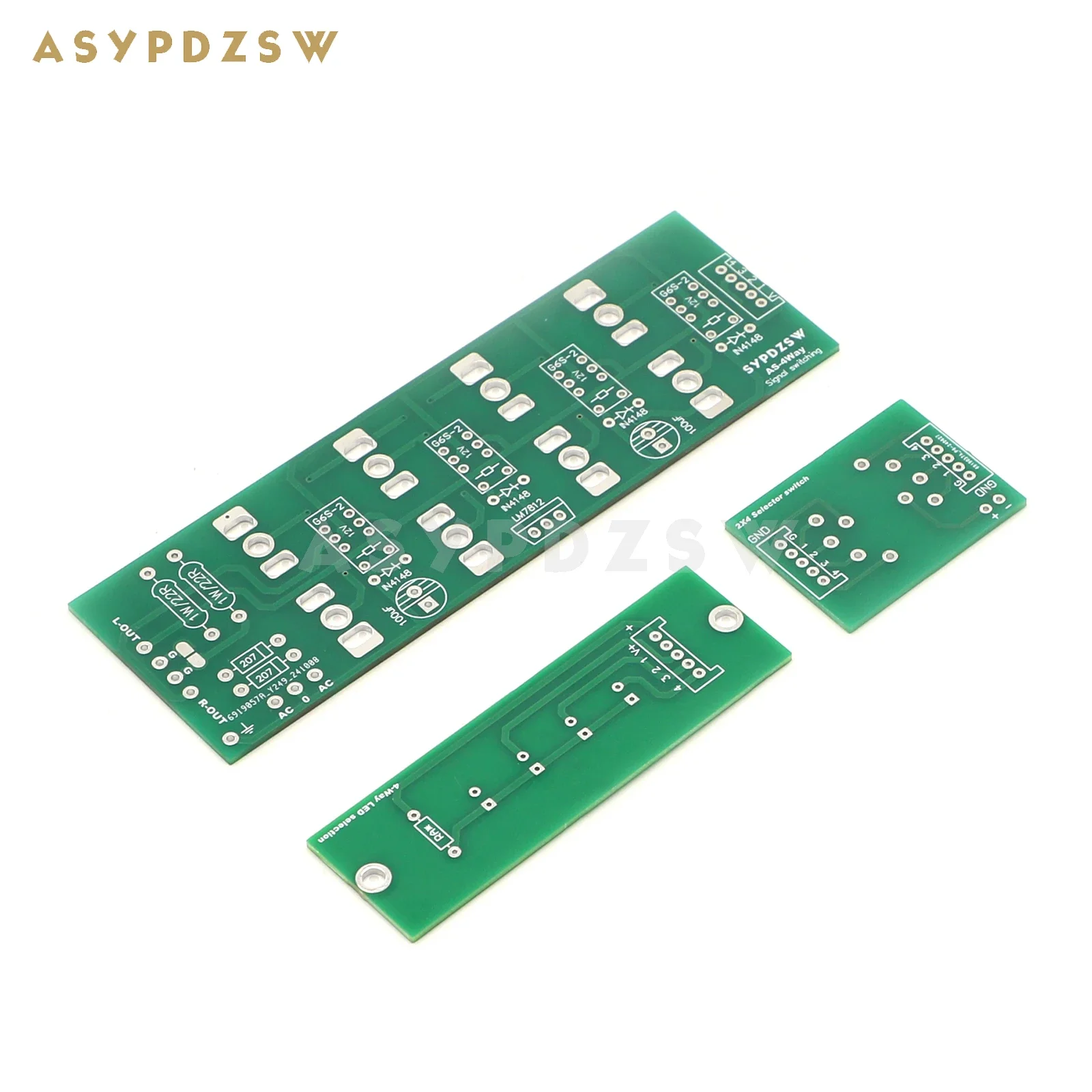 RCA Preamplifier Audio Signal Input Manual Switch Bare PCB, AS-4ay Geral Tipo