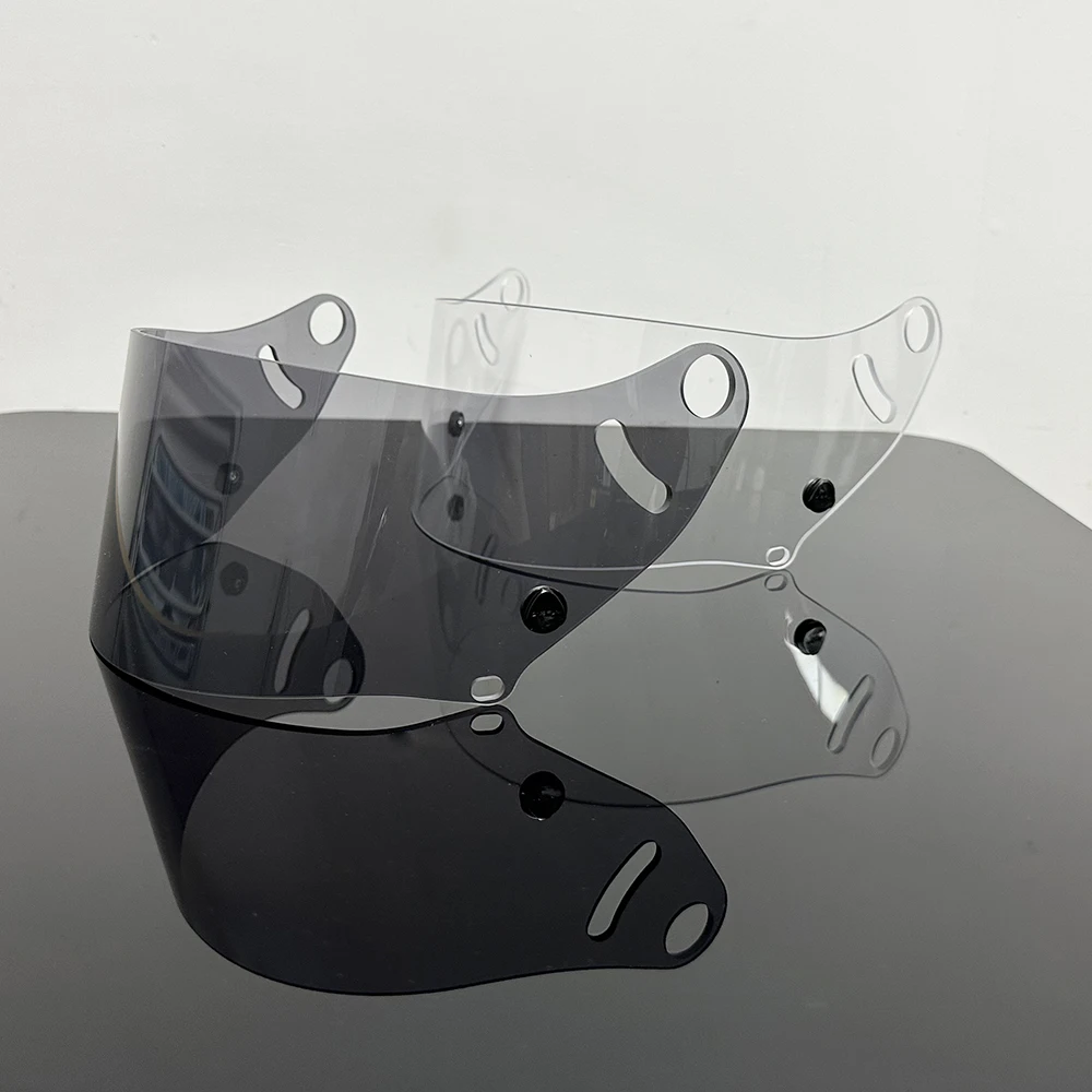 Fit for CK-6 CK6K Helmet Visor Motorcycle Full Face Helmet Shield Lens Replacement Deep tea Silver Anti-UV Lens for arai CK6 view 3