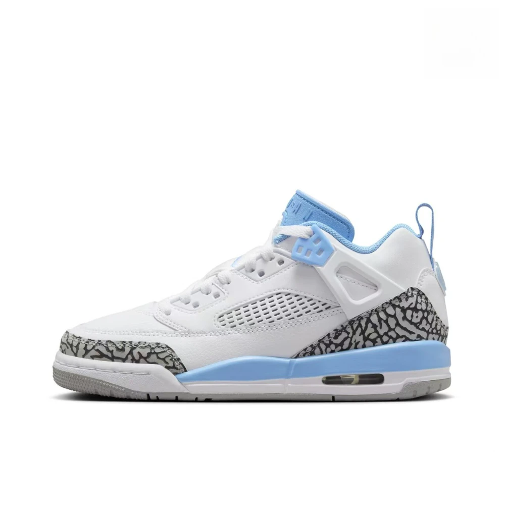 Nike Air Jordan White/Blue North Carolina Blue Spike Lee Cushioned Durable Low-Top Basketball Shoes FQ1759-141