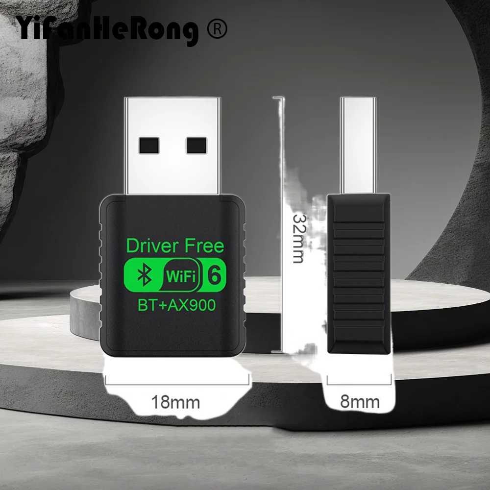

Адаптер WIFI 6, сетевая карта AX900, 2,4G и 5 ГГц, двухдиапазонный прием сигнала, USB-ключ для драйвера ноутбука, бесплатный беспроводной Wlan-приемник