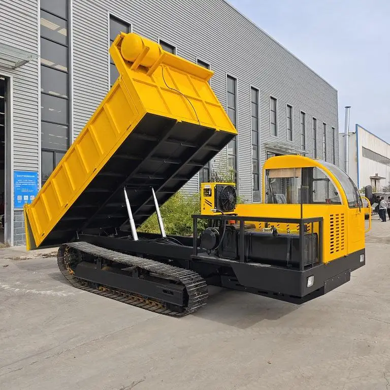 Crawler Dump Truck All Terrain Tracked Dumper Self Loading for Landscape