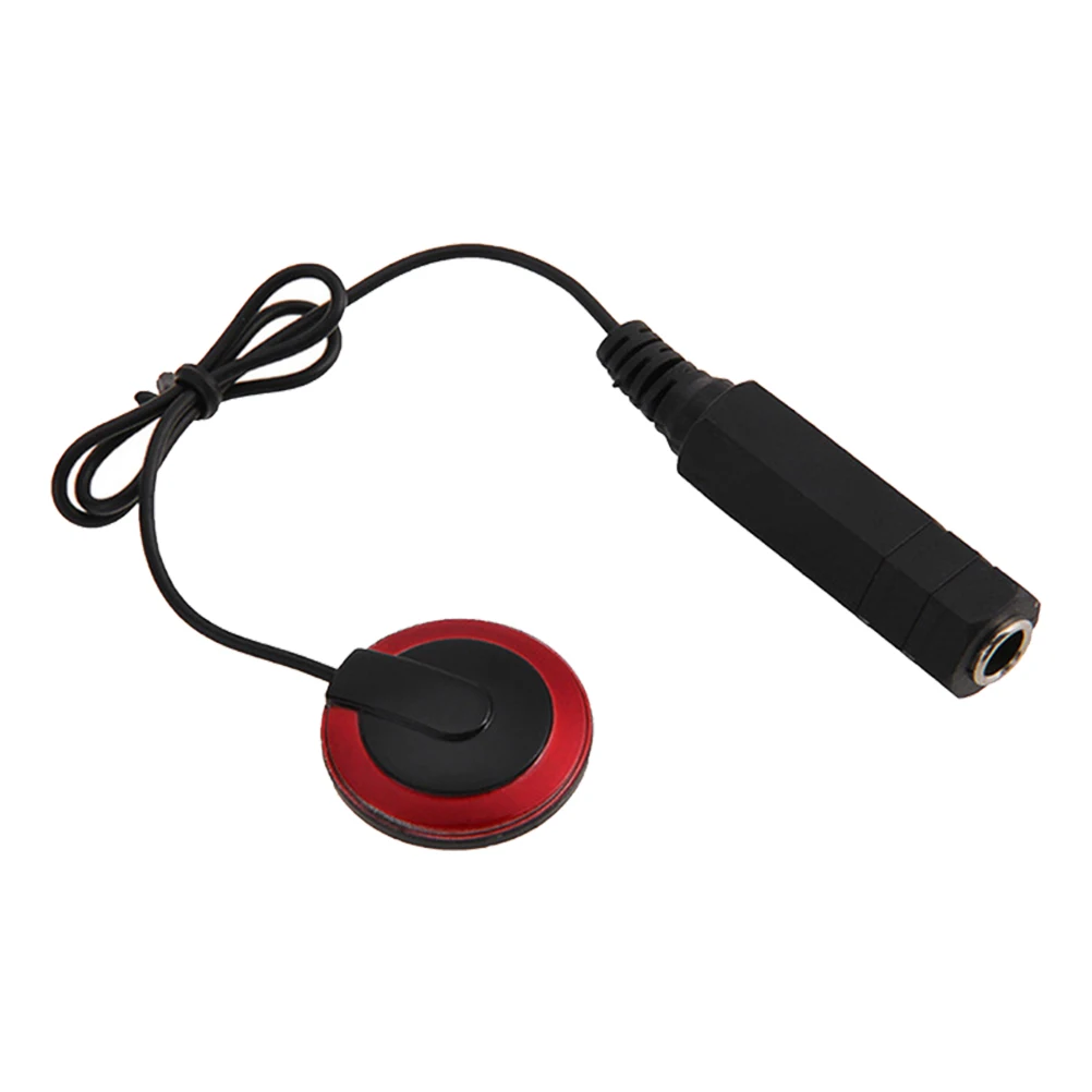 

For Acoustic Soundhole Red Piezo Transducer Easy Install Parts Pickup Contacts For Folk Guitar Banjo Ukulele Guitar Sound Pickup