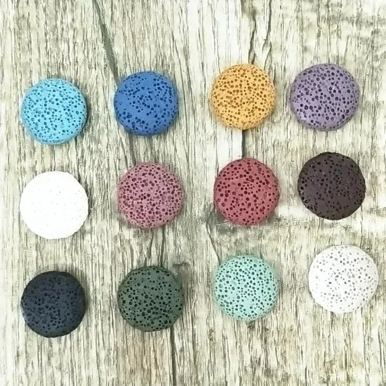 10mm Colorful Round Lava Stone Essential Oil Diffuser Bracelet 10mm Volcanic Aromatherapy Jewelry Rock  Men Women Bracelets