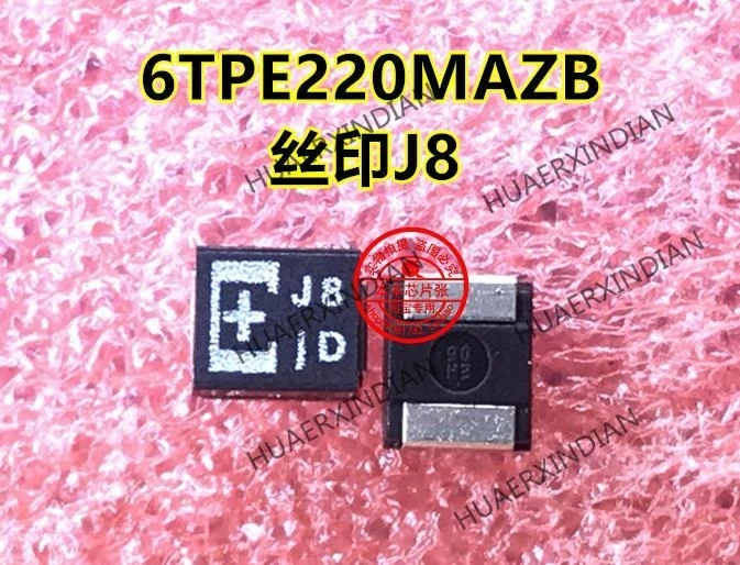 1PCS 6TPE220MAZB Printing J8 220U/6.3V B  3528  ESR Quality Assurance New And Original