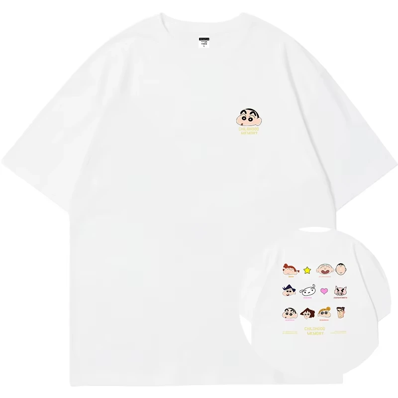 مينيسو تلوين شين تشان تي شيرت للرجال النساء ساتو ماساو نيني تورو بوشان الجدة تيز تي شيرت حجم الملابس