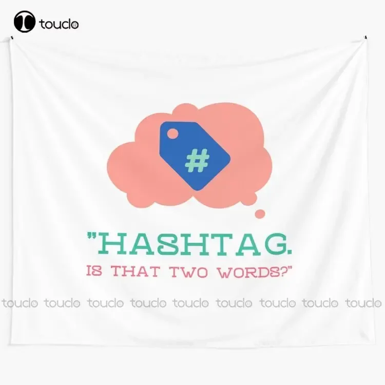 Hashtag. Is That Two Words? Tapestry Purple Tapestry Tapestry Wall Hanging For Living Room Bedroom Dorm Room Home Decor