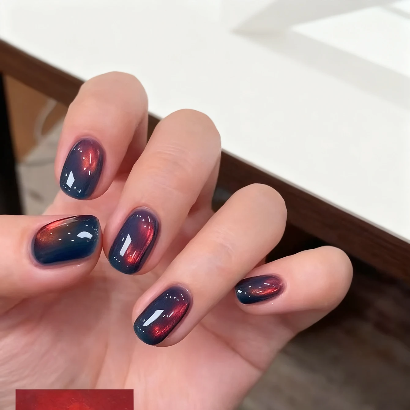 10ML 1-12 SZT. Jesienno-zimowy styl Zachody słońca nad morzem Iryzujący Gradient Magnetyczny Efekt Kociego Oka Delikatne Szklane Koraliki Lakier Hybrydowy do Paznokci