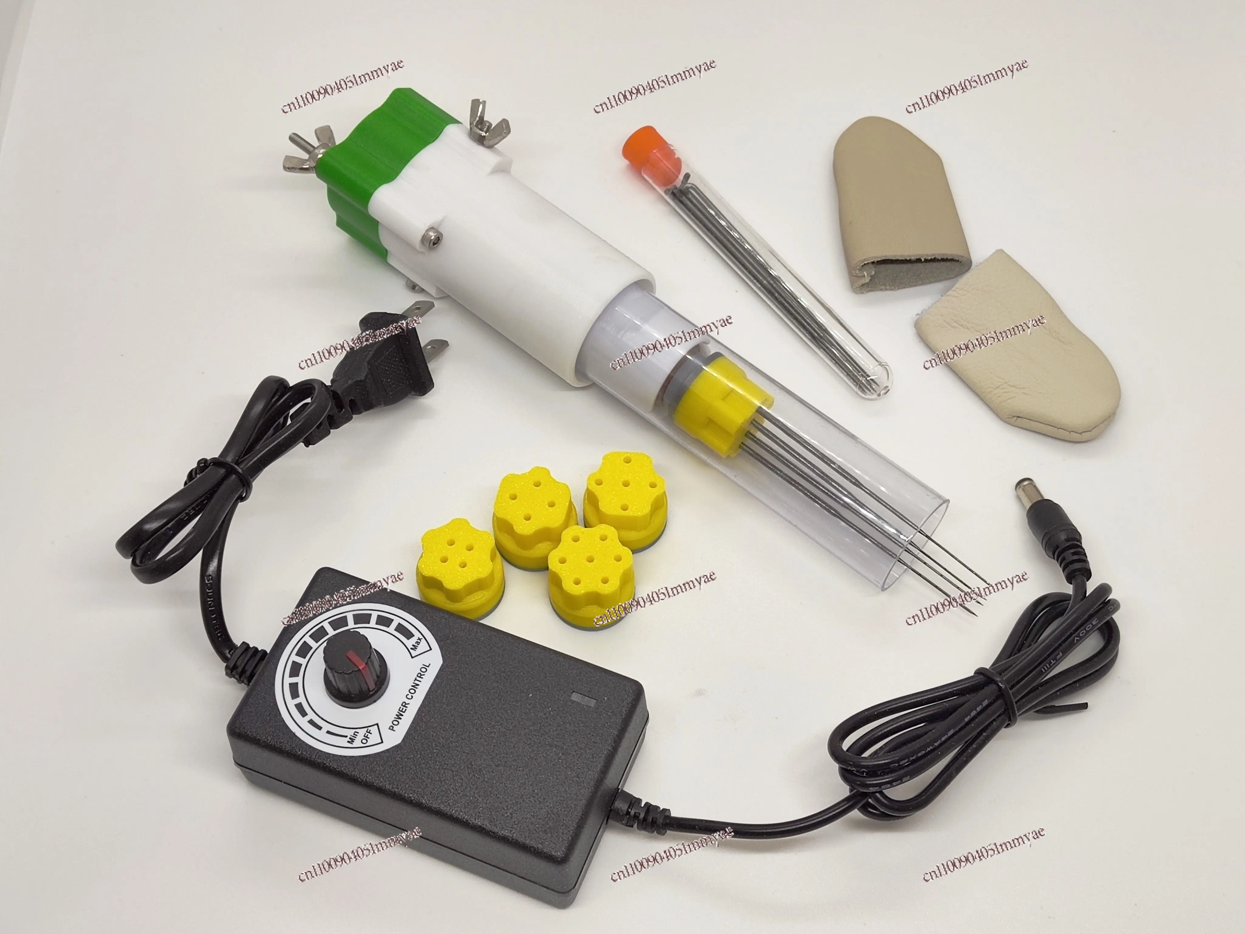 Electric wool felt poke needle, motor replaceable, support speed regulation