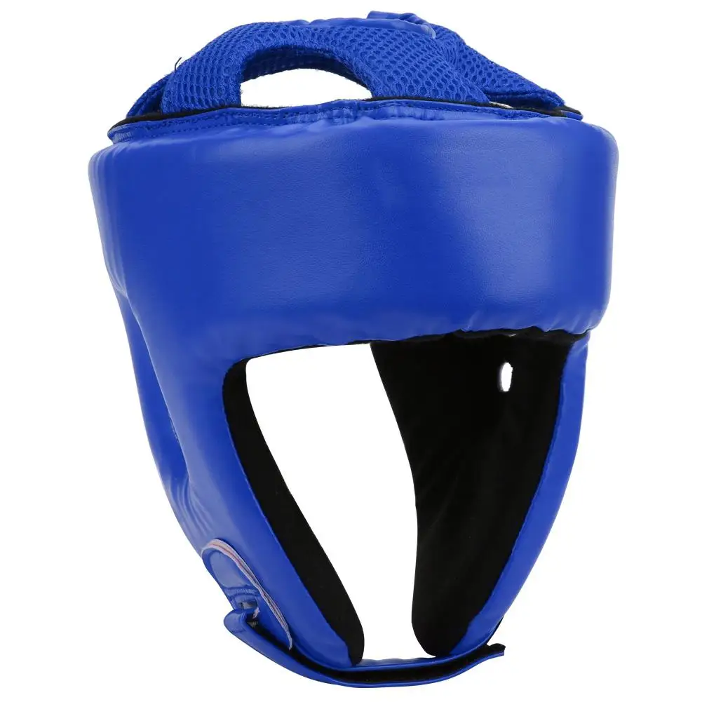 

Kickboxing Helmet PU Leather Head Guard for Men Women - MMA Sanda Fighting Training Protection