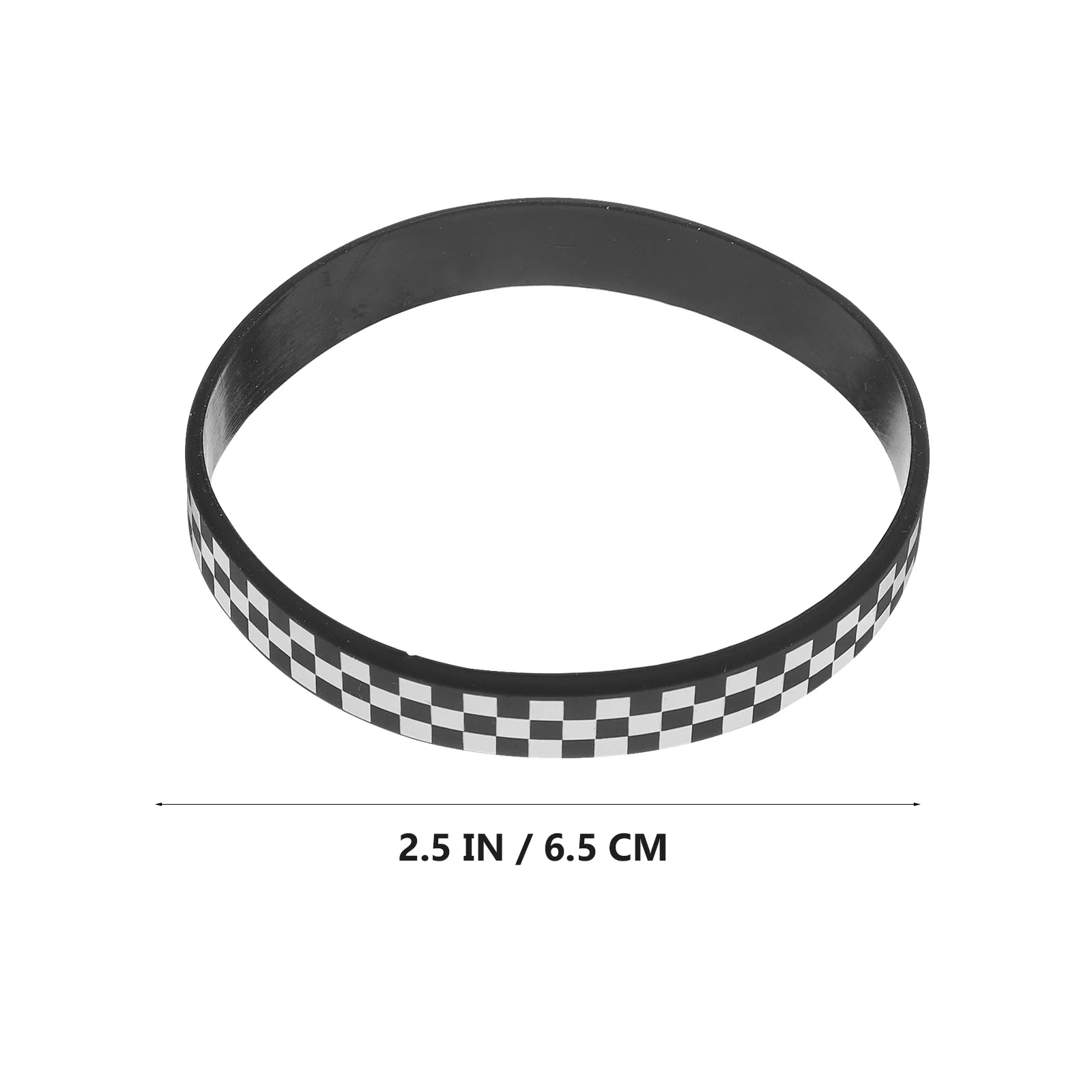 Bracelets en Silicone pour voiture de course, 40 pièces, motif à carreaux noir et blanc, pour Festivals, Concerts, Identification des fêtes