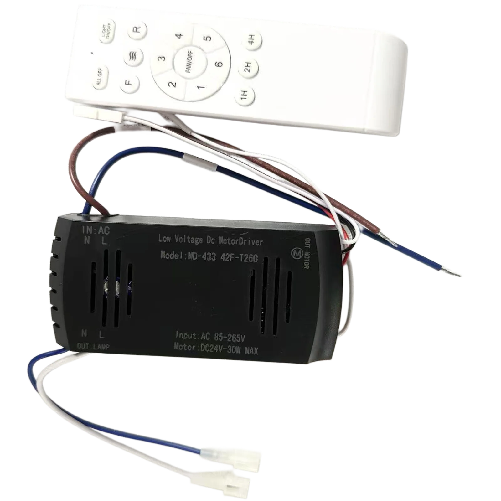 

IRALAN Потолочный вентилятор Комплект дистанционного управления 42/52 дюйма Универсальный Простая установка для длительного освещения вентилятора Регулируемая скорость ветра