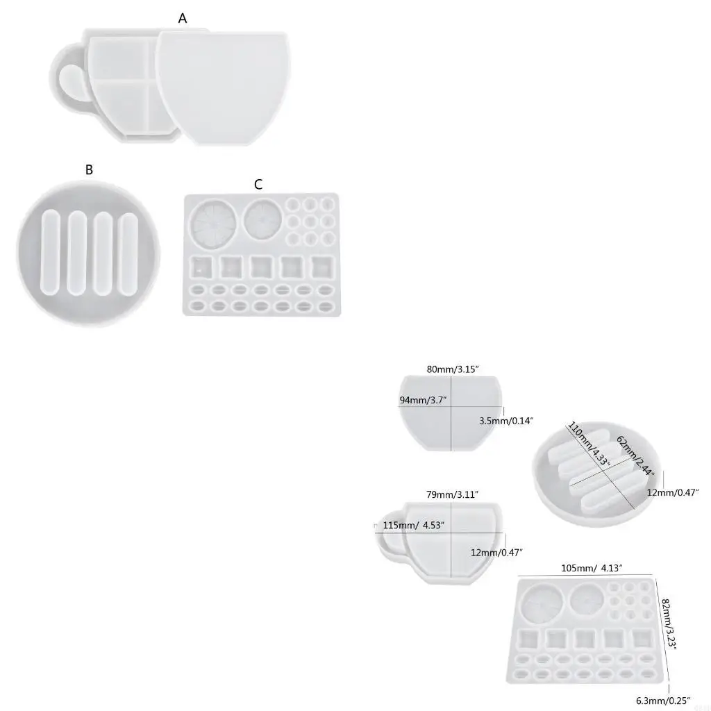 

Cup Tray Molds DIY Resin Mold Storage Rack Mold Silicone Molds
