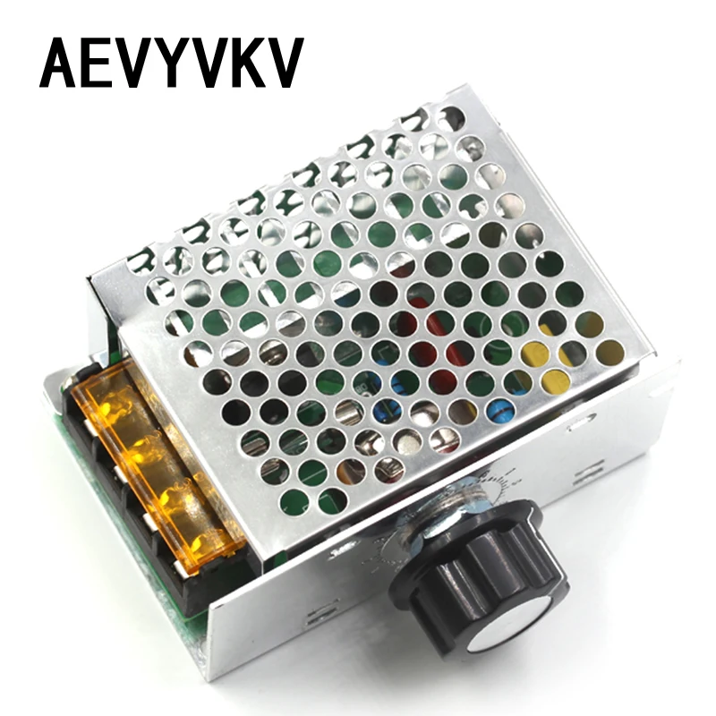 4000W 220V AC SCR Motor Speed Controller Module Voltage Regulator Temperature Dimmer for Electric Furnace Water Heater LED Light