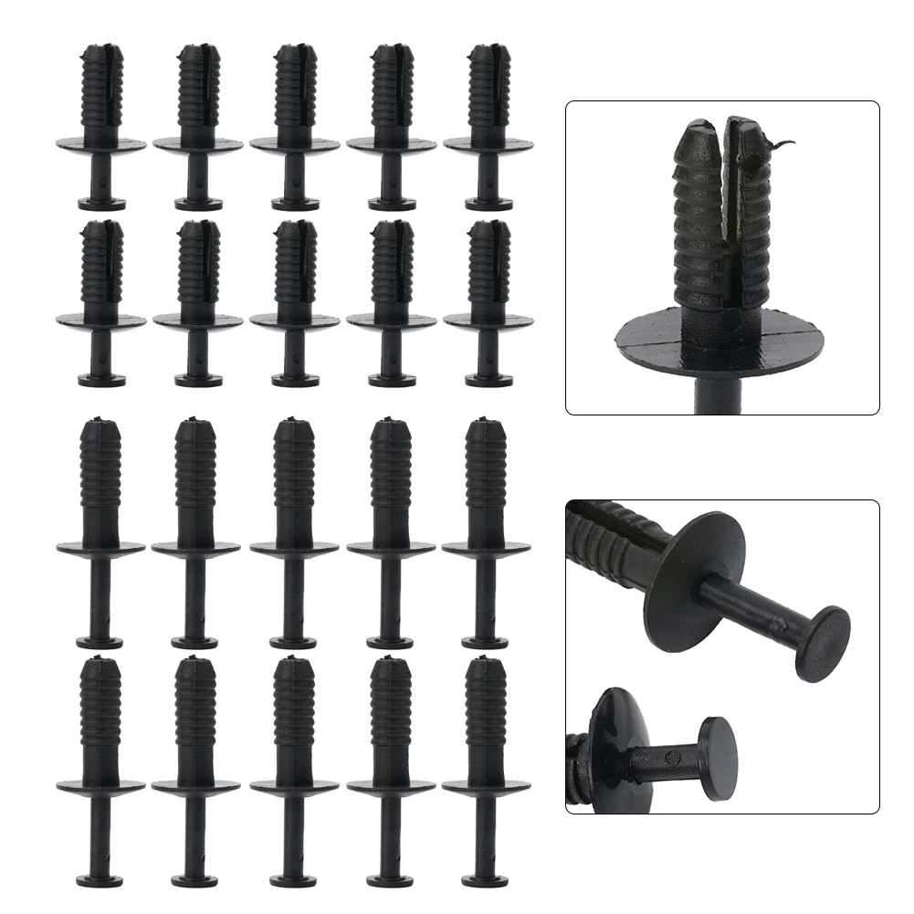 

Useful High Quality Clips For Push-Type E30 E39 E46 E53 E60 For E30 E39 E46 E53 E60 Replacement 20PCS Black