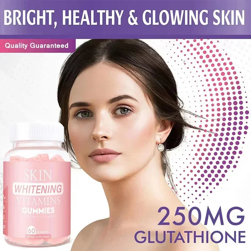 

Glutathione gummy bears supplement vitamin whitening candy anti-aging and fade dark spots Reduce Melanin Antioxidant