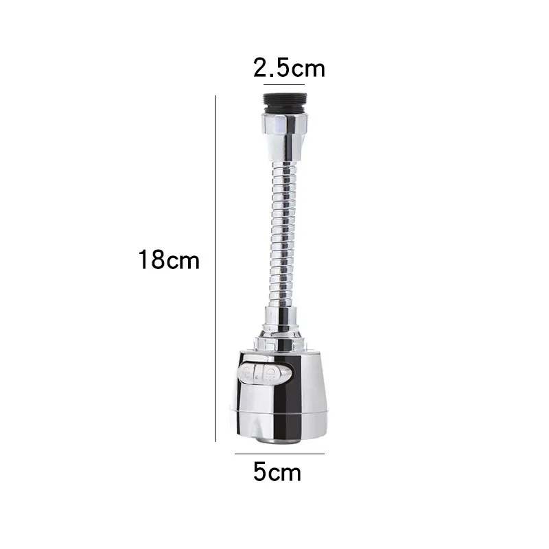 1 Stück Wasserhahnbelüfter 360 °   Drehbarer Wasserhahnkopf, Duschdiffusor, drehbare Düse, verstellbarer Booster-Wasserhahn, Küchenzubehör