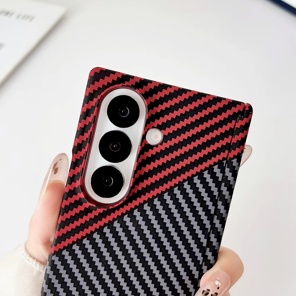 Luxuriöse magnetische Carbonfaser-Schutzhülle mit Scharnier für Samsung Galaxy Z Fold 7 6 5 8 – Ultradünne PC-Schutzhülle für ZFold7 – Detail 7