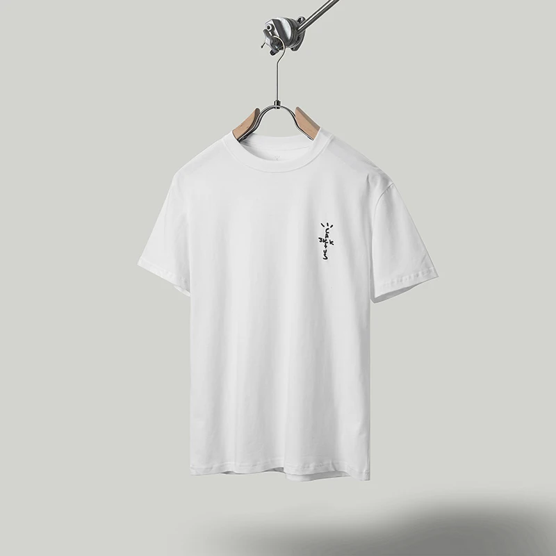 CACTUS JACK Black T-Shirts Men Women Casual White Pure Cotton Simple UTOPIA Oversized T Shirt
