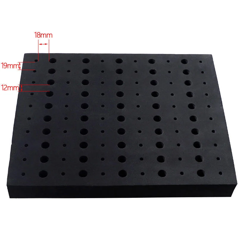 EVA High-Density Milling Cutter Storage Box Eva Finishing Storage Box Plus Hard Foam Base Storage Pad Router Bit Tray