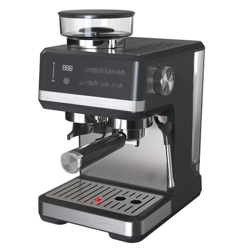 Household office small semi-automatic with grinding one-piece espresso machine