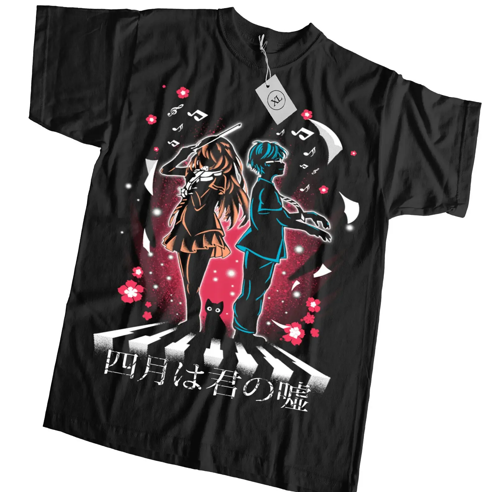 

Your Lie in April T-shirt Anime Manga 2023 Tshirt shirt All Size Black