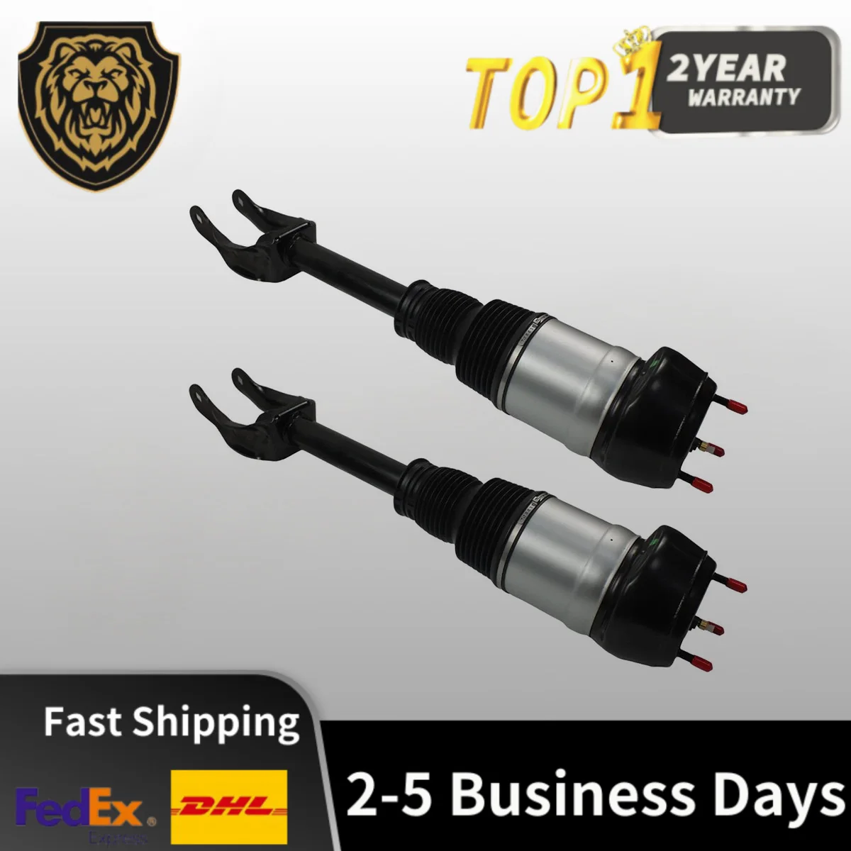 

Pair Front Air Suspension Shock Struts without ADS Fit Mercedes W166 X166 GL350 GLS450 2013-2019 1663205066 1663202613