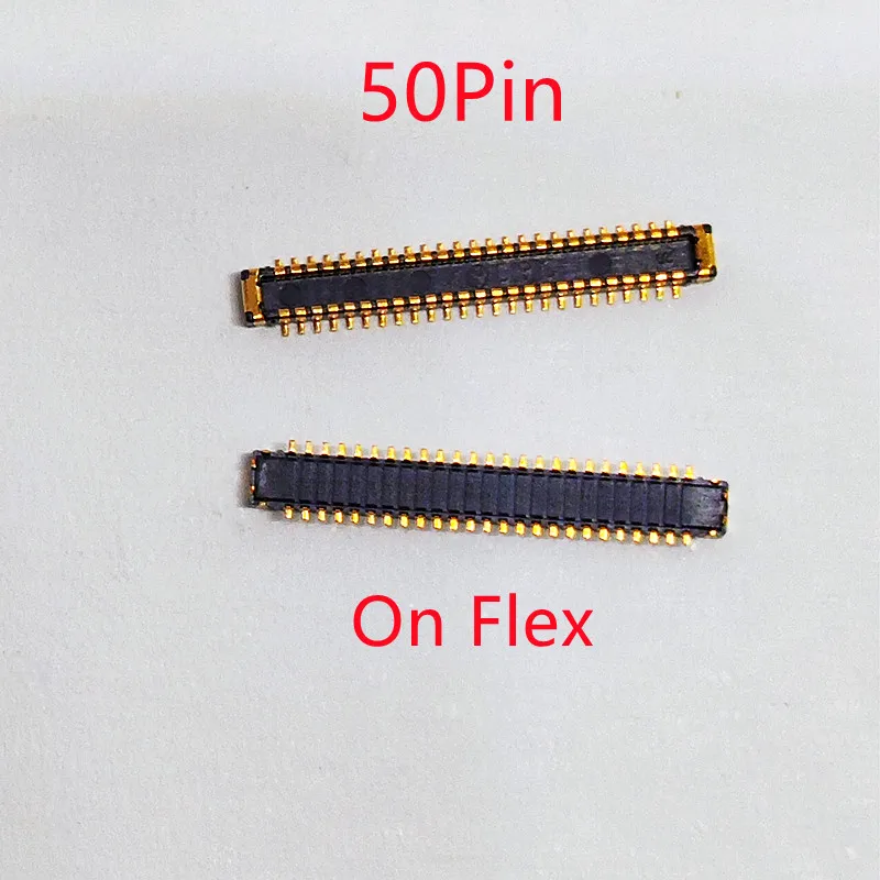 10Pcs LCD Display Screen Flex FPC Connector For Motorola Moto E6S E6i G8 Power Lite XT2055 G8Power Plug On Board 50pin