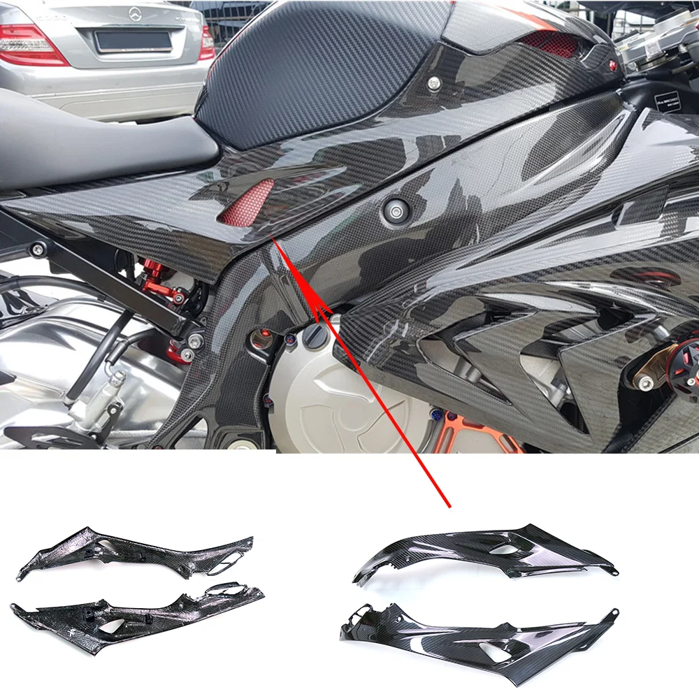 3K 3*3 Carbon Fiber  Motorcycle Accessories Spare Parts Under Tank Frame Side Panel Cover Cowl For BMW S1000RR 2015-2018