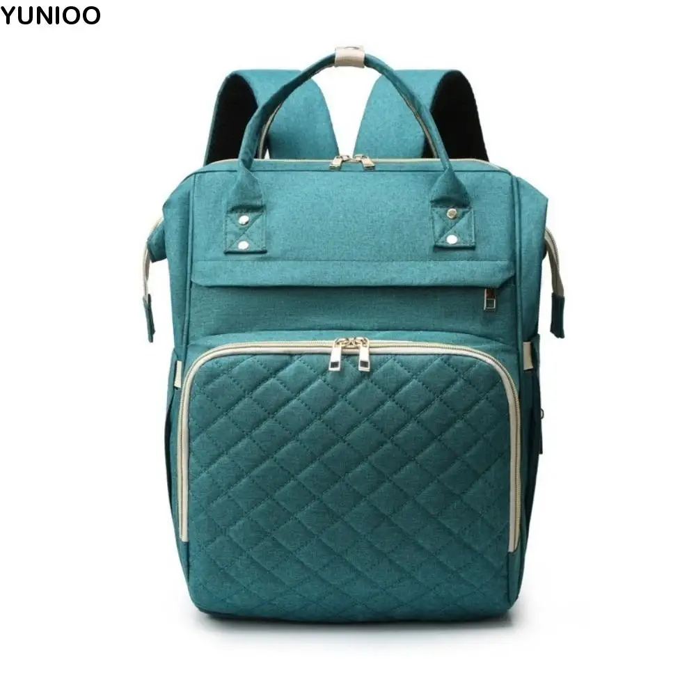 

Simple Nylon Mommy Bag Large Capacity Multifunctional Diaper Backpack Waterproof Hand-held Maternity Travel Bag Travel