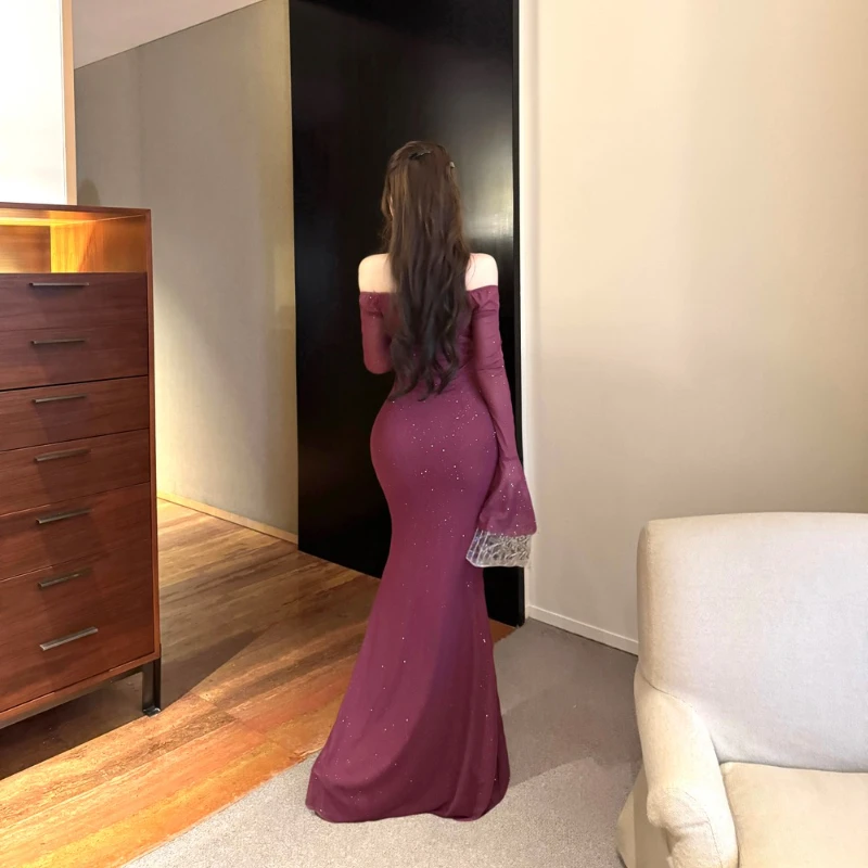 حفلة موسيقية ليلة الدانتيل متابعة الأزهار زين المجهزة التفاف الشق مساء ثوب اللباس #6