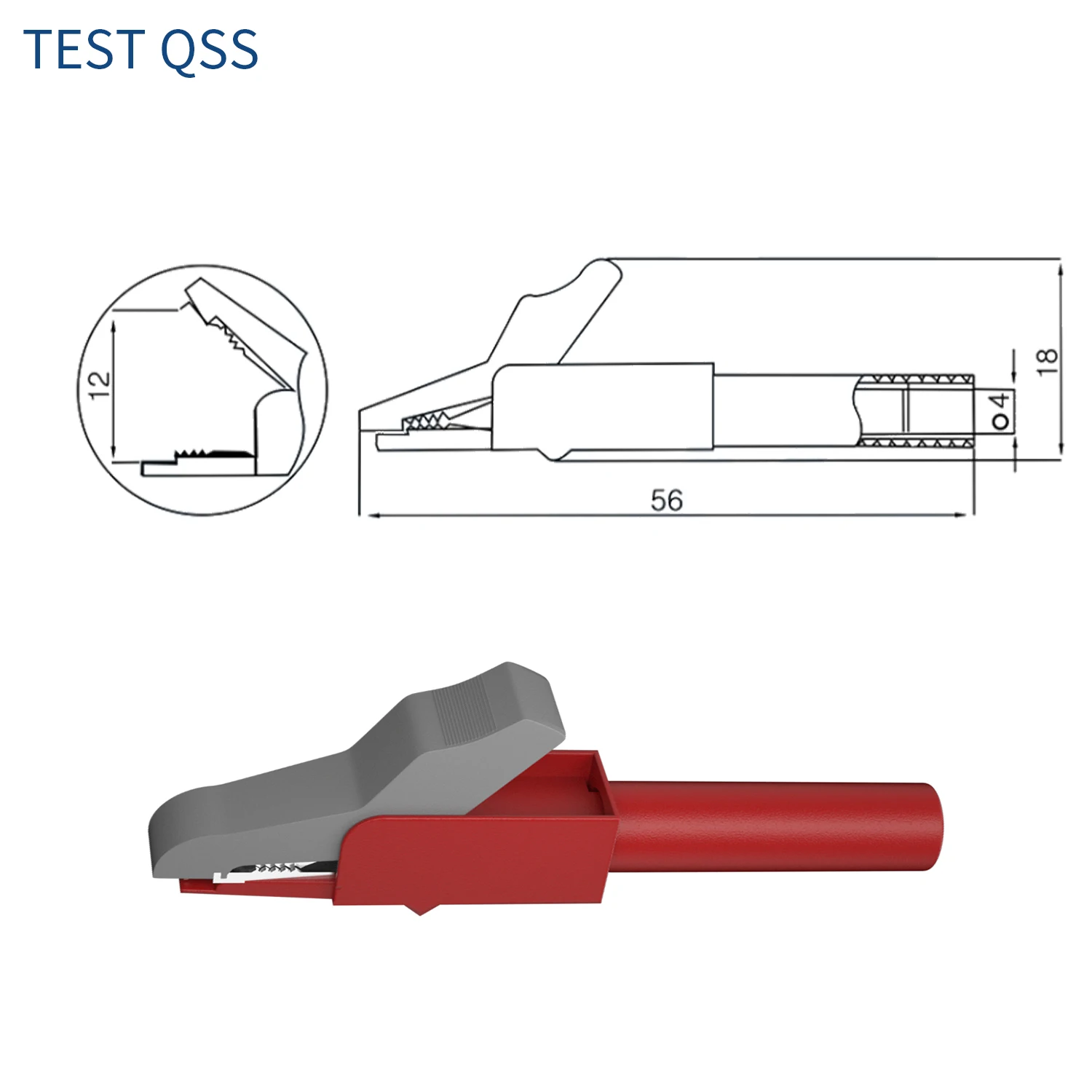 QSS multimeter meetsnoerset met vervangbare precisie scherpe sondes met lekdraad doorborende achtersonde Elektrisch gereedschap