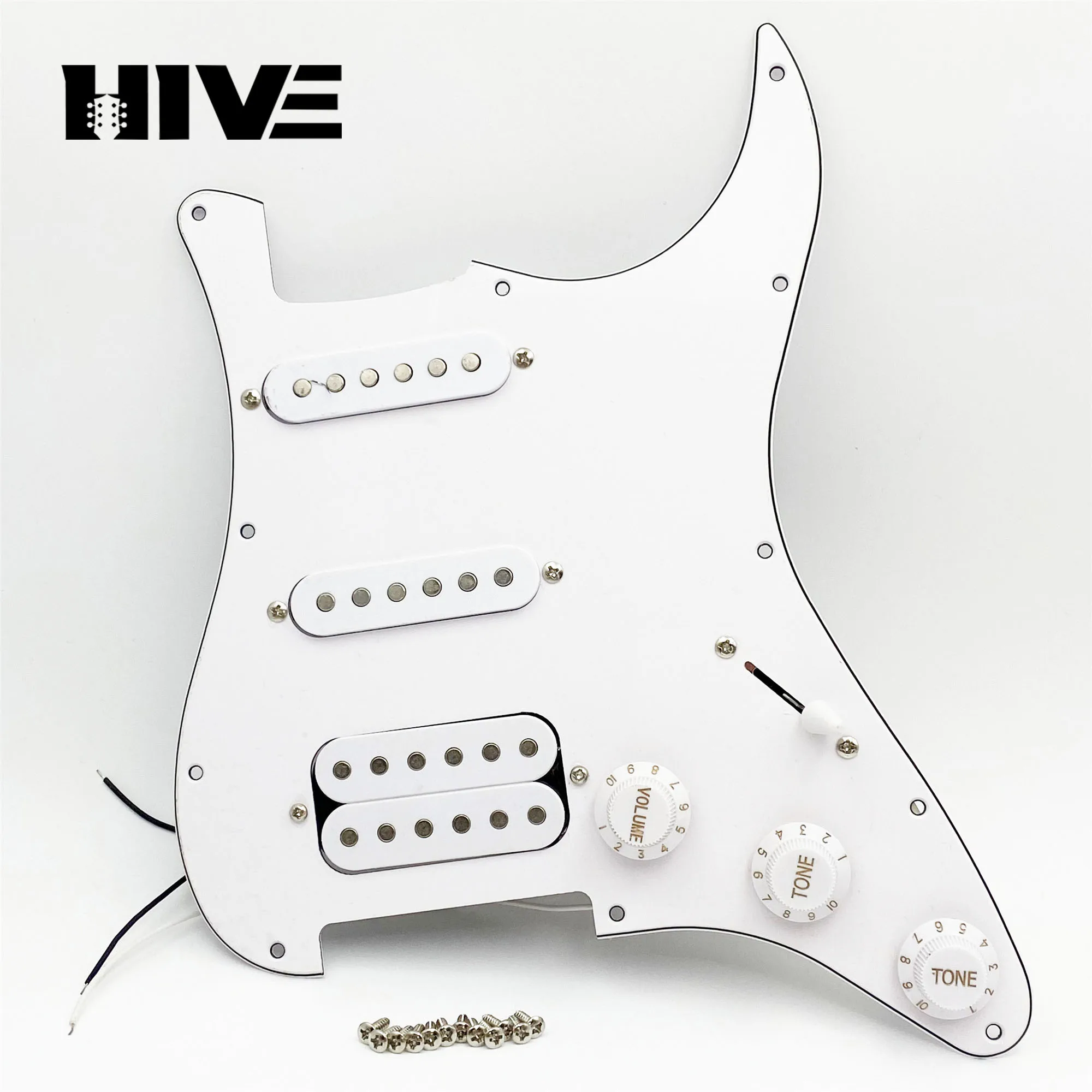Best-Selling Electric Guitar Pickguard Accessory ST SQ 3-layer SSH Guitar Guard Plate With Guitar Pickup Circuit Assembly