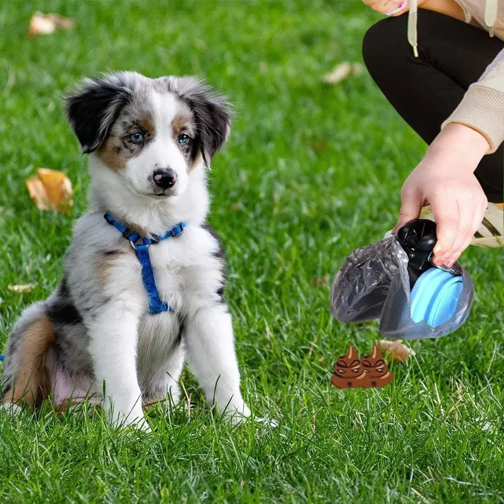 Foldable Pet Shovel with 1 Roll Decomposable Bags for Dog, Pet Collector, Clean Pick Up, Excreta Cleaner, Pet Product