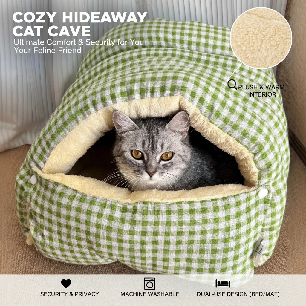 

New winter cat litter closed pet litter removable and washable pet bed all-season cat sleeping bag