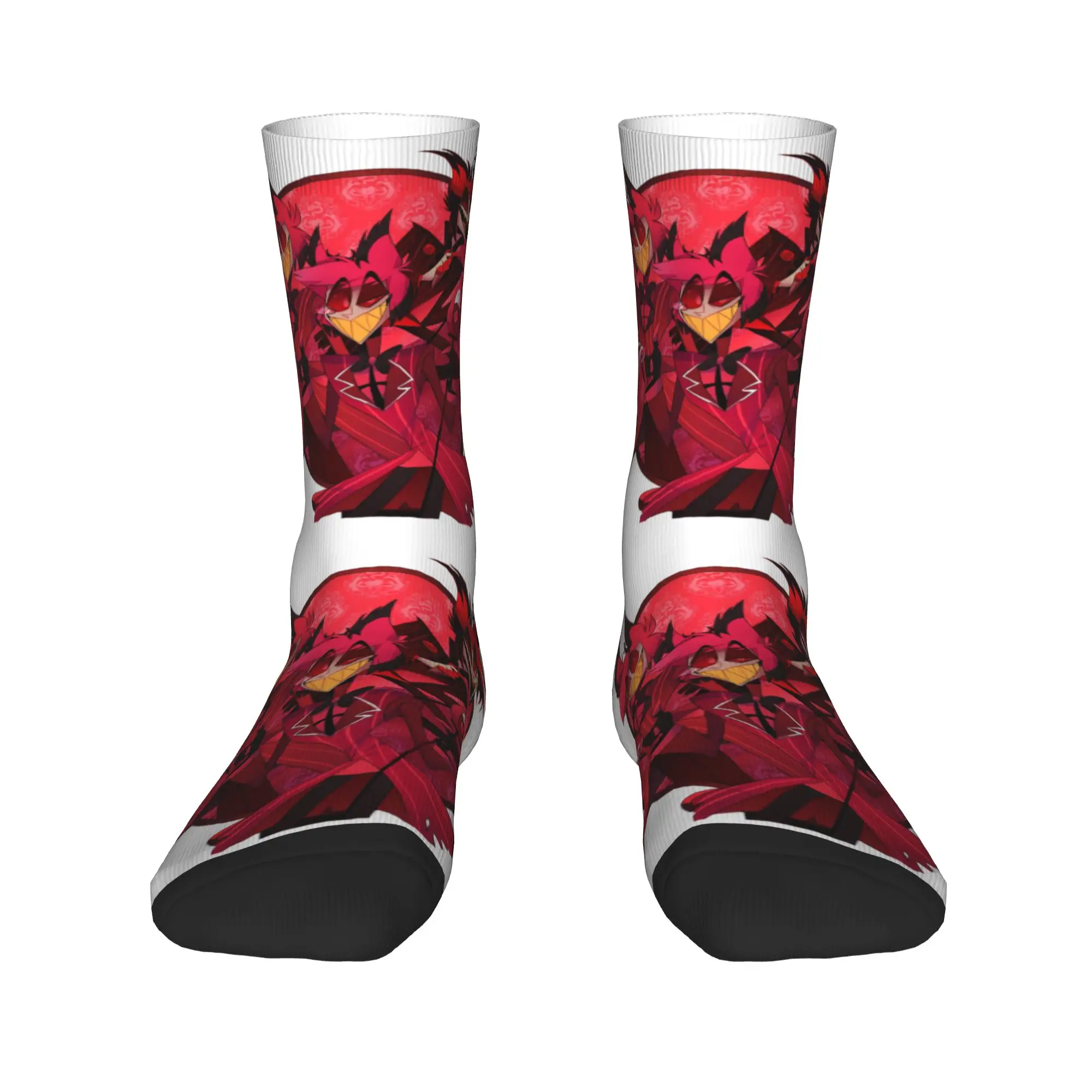 

Funny Printing Hazbins TV Show Animation Hotel Socks for Men Women Stretch Summer Autumn Winter Crew Socks
