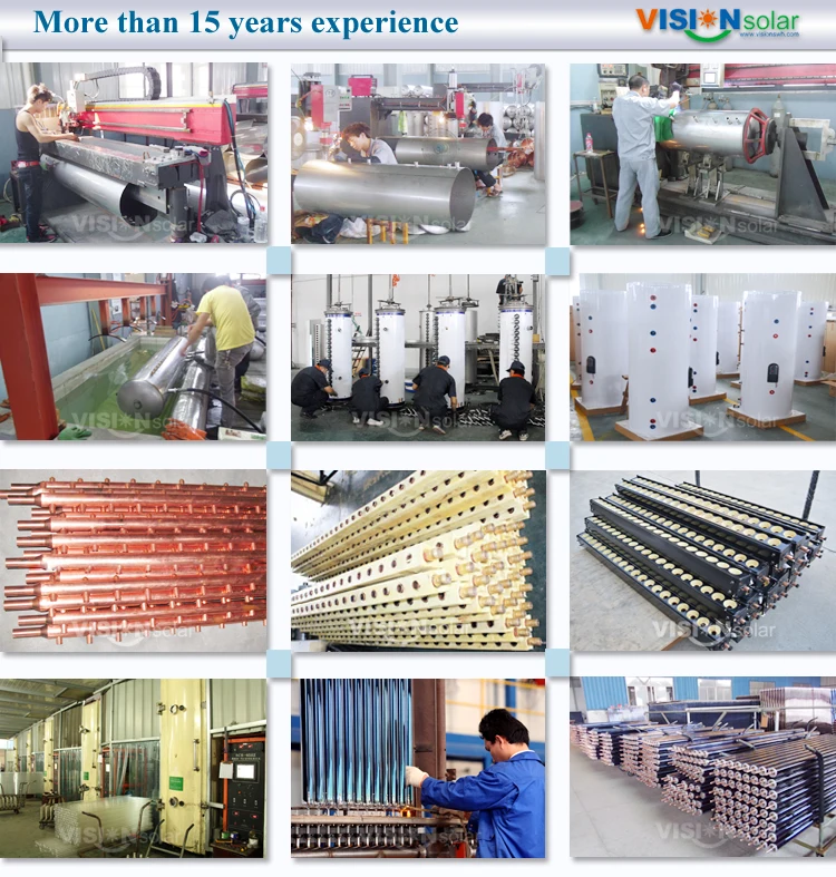 500 Liter Pressurized Water Heater Evacuated Long Working Life Anti-Freezing Electric Metal for Garage Outdoor Use