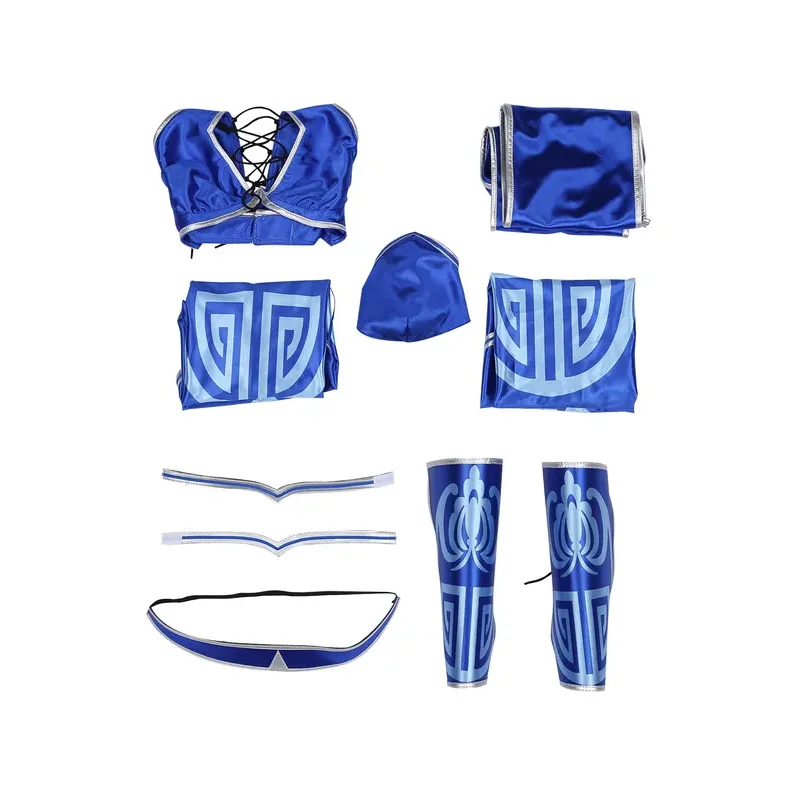 qq273Mortal Kombat Cosplay Kostüm KATANA Outfits Frauen Anime Spiel Halloween Karneval Partei Rolle Spielen Kleidung Damen Mode