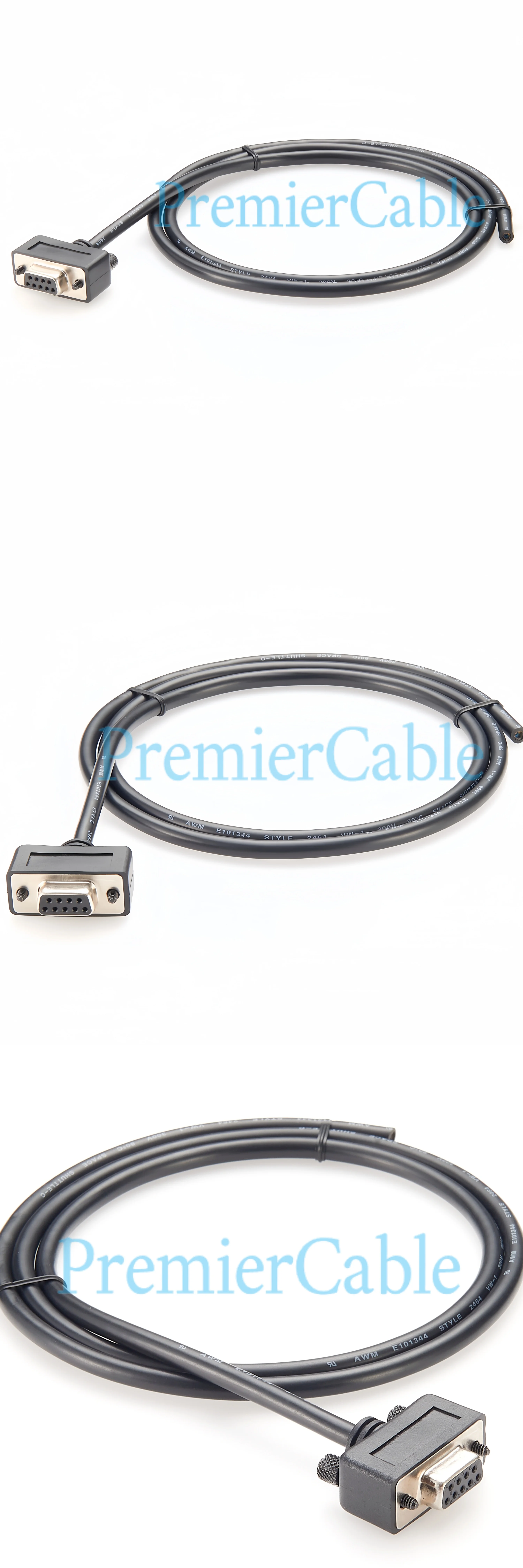 180-Grad-Low-Profile-DB9-RS232-Seriellkabel, kompaktes, schlankes D-Sub-9-Pin-RS232-Buchsenkabel, einseitig, für Computer-POS – Detail 2