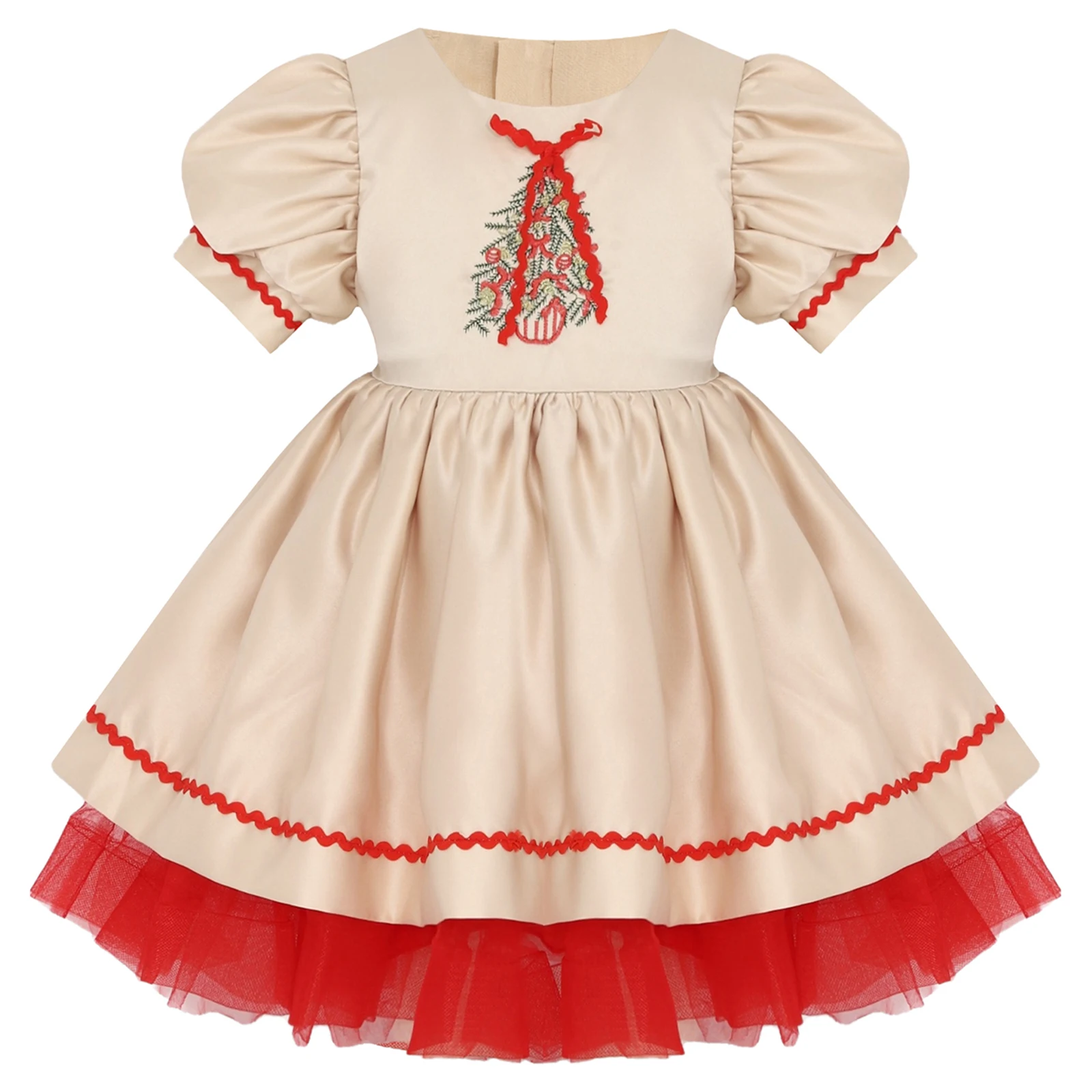 Kinder Mädchen Weihnachtskleid – Embroidery Xmas Designs Bewertung und Preis