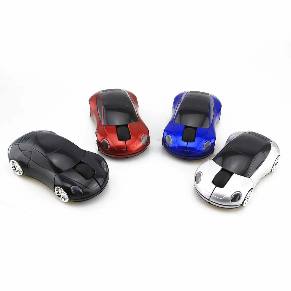 2.4Ghz Wireless Car‑Shaped Supercar Optical Mouse 1600DPI Ergonomic Plug and Play Gaming Mice for Laptop PC Desktop Office Home