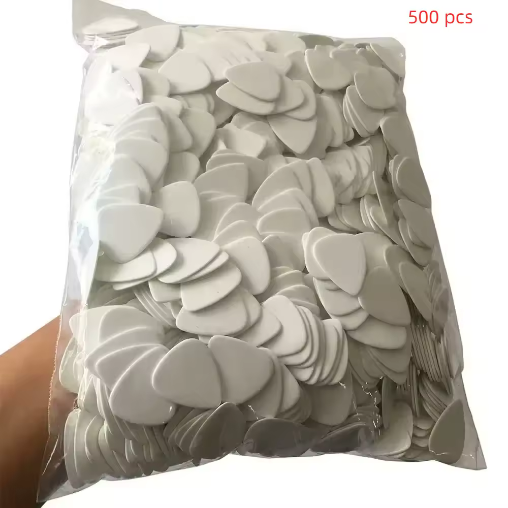 Wholesale Lots of 500pcs Solid White ABS Guitar Picks Plectrums 0.46/0.71/ 0.96/1.2mm Size Optional CHOICE Stock Quick Dispatch