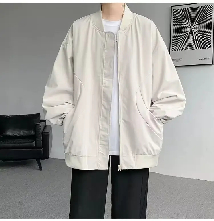 

American Sle Baseball Jaet Men's Loose Casual High Street Flight Jaet Boys' Cool Retro Outerwear Spring Autumn