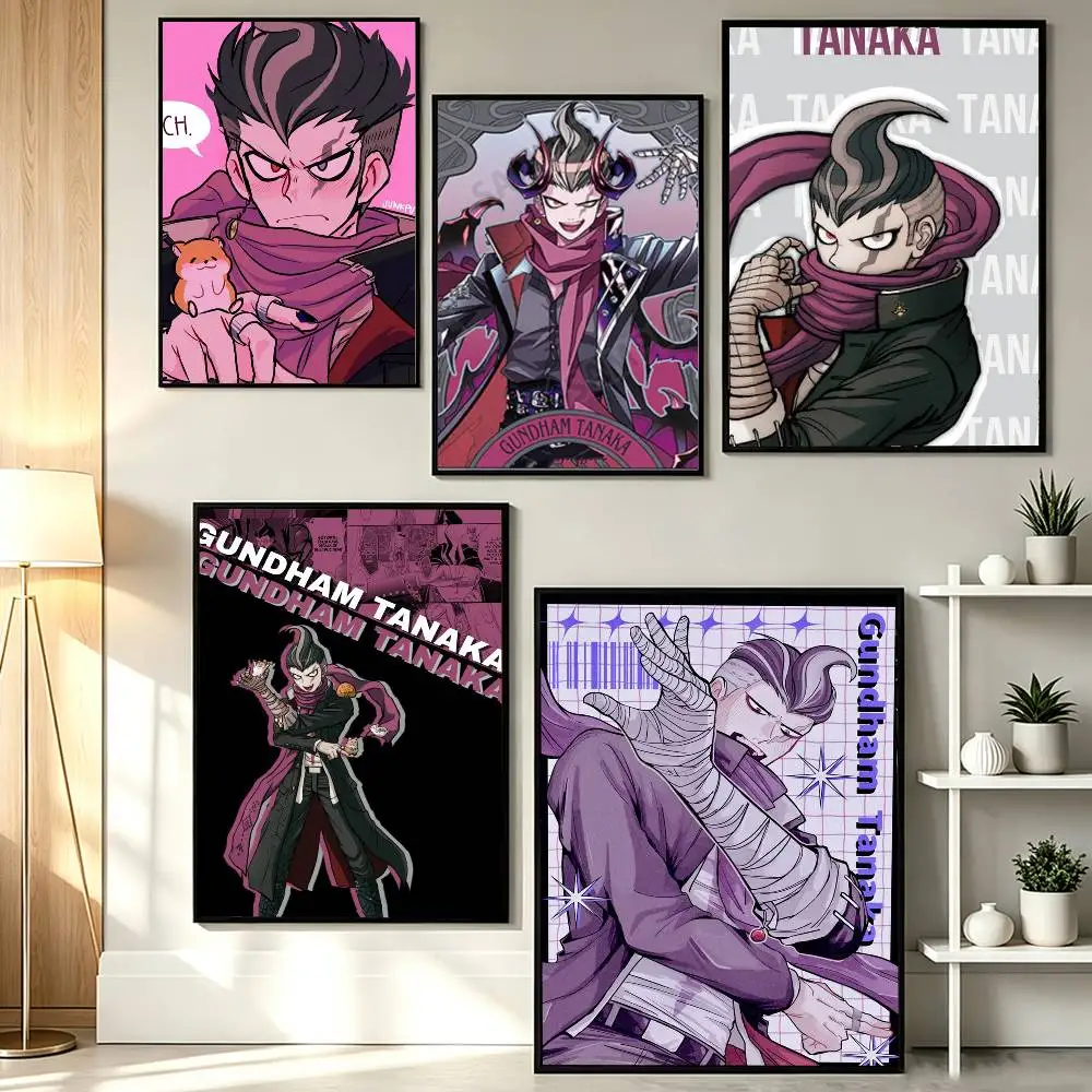 G-Gundham Tanaka Danganronpa 2   Poster HD Self Adhesive Waterproof Wall Art Ideal for Home Office Dorm Gift