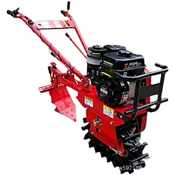 small plow micro tiller diesel self-propelled agricultural ditcher  agricultural fuel farming machinery ditch machine