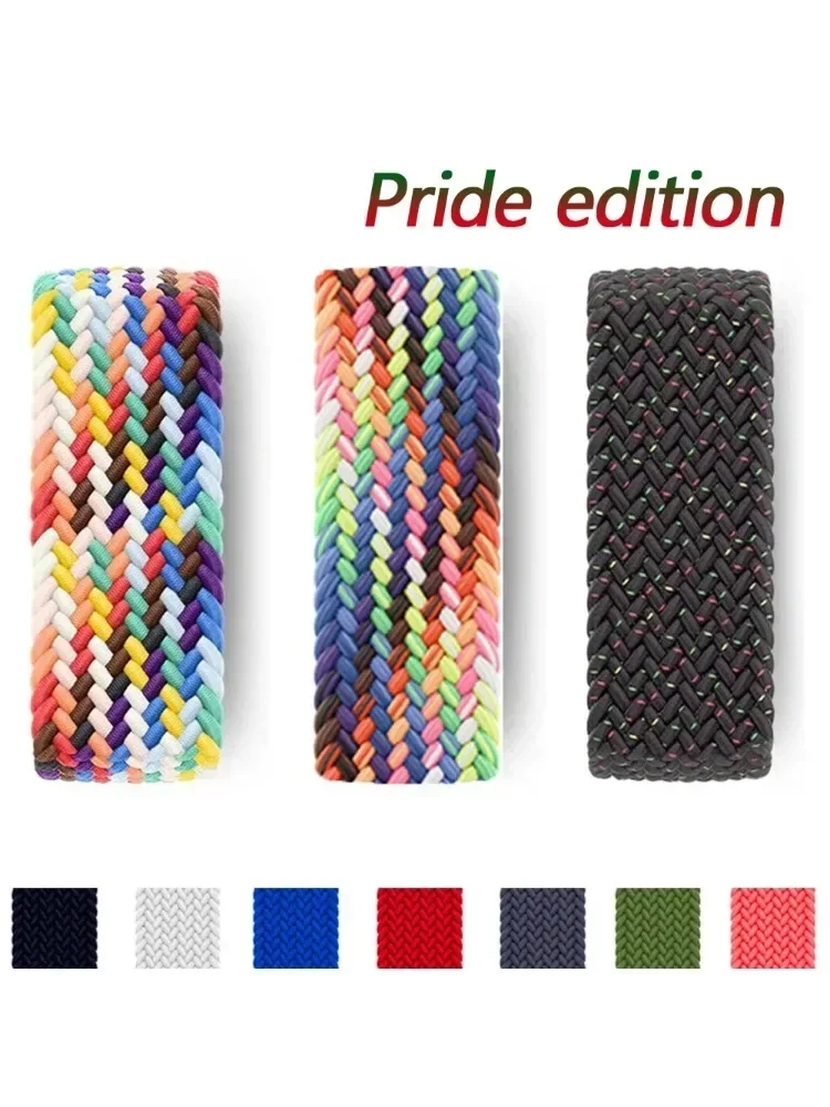 

Нейлоновый ремешок для Apple Watch Band 46 мм 49 мм 44 мм 42 мм 41 мм 40 мм Плетеный браслет Solo Correa iWatch series 10 9 7 SE 6 8 5 Ultra